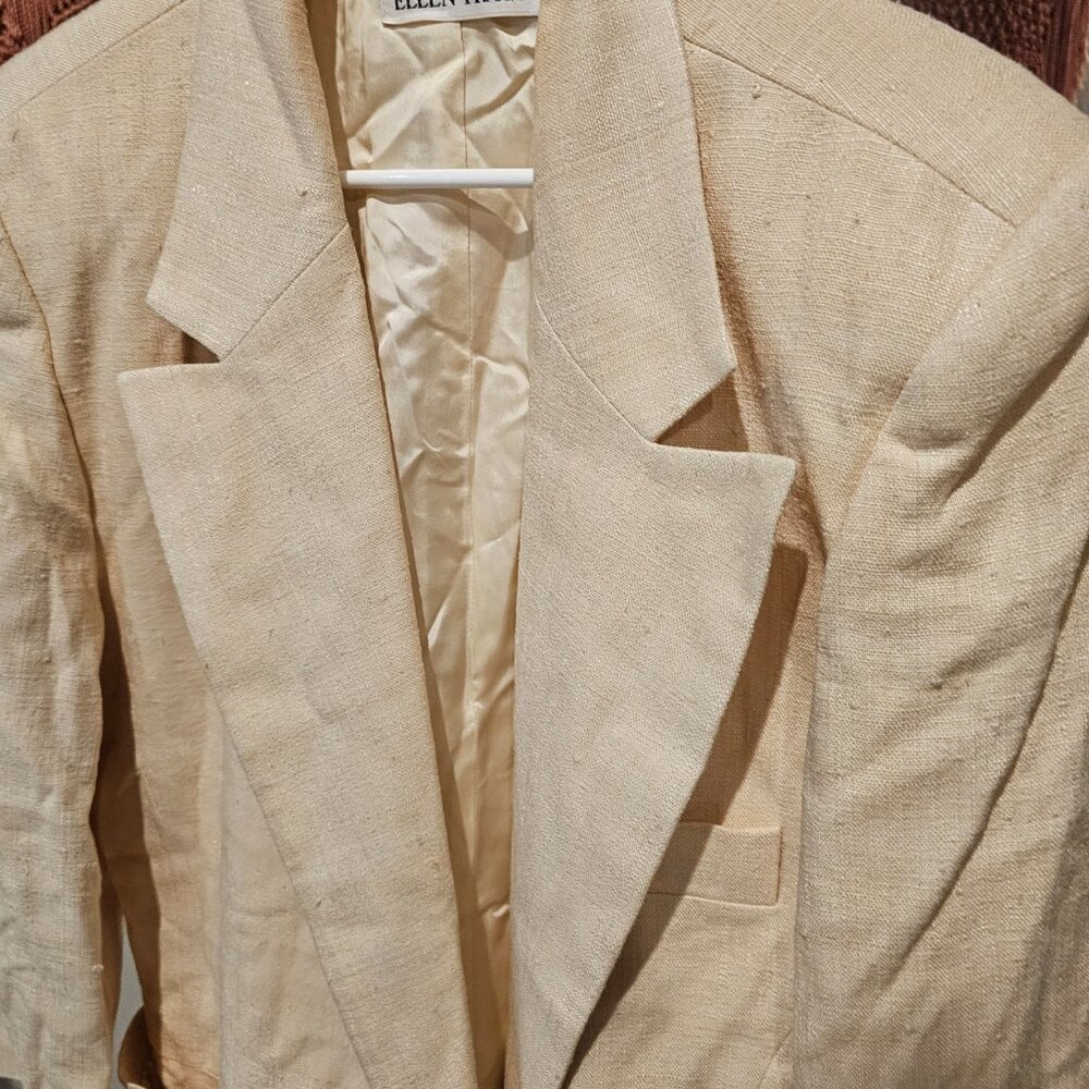Vintage Ellen Tracy Silk Blazer - Picture 3 of 7